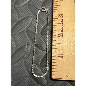 Sarah Coventry Bracelet Silver tone Twisted Rope‎ Chain Vintage Signed 80s 90s